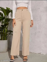 Cotton blend formal pants - solid net, waist sizes 28-34, length & hip sizes provided, Indian origin